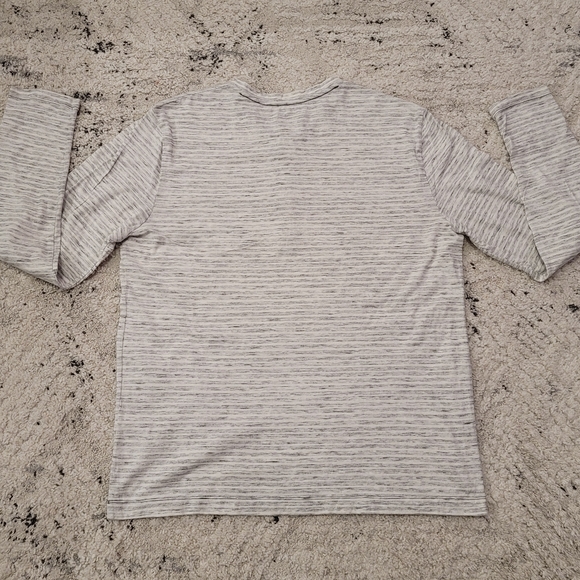 🆕️2 for 20🆕️Expess Mens Lightweight Cotton Henley Shirt Fitted Roll Up Sleeves - Picture 7 of 9